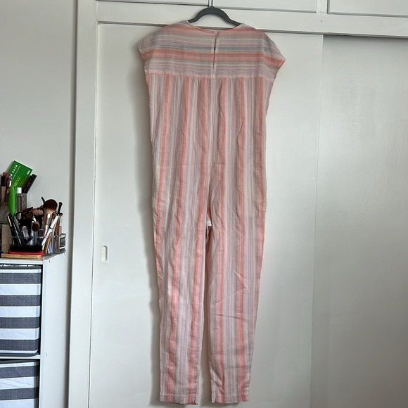 PATTI CAPPALLI VTG Pastel Stripe Jumpsuit Size M - Picture 4 of 7